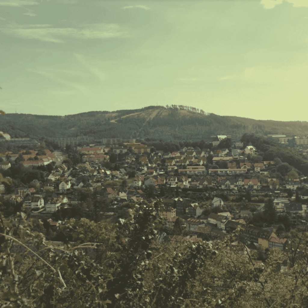 view on the city of Suhl