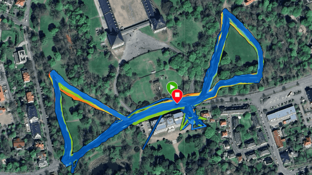 picture showing the track of the race