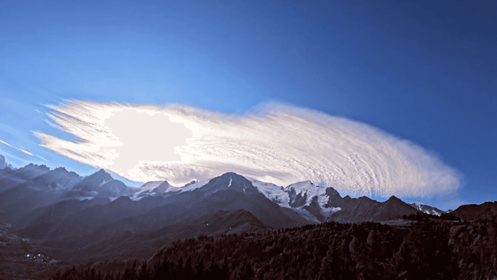 Could over mountain in the Alps