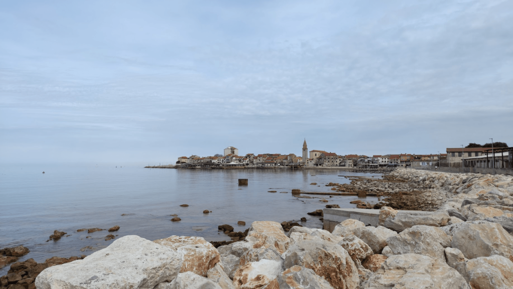 View of the city center of Umag